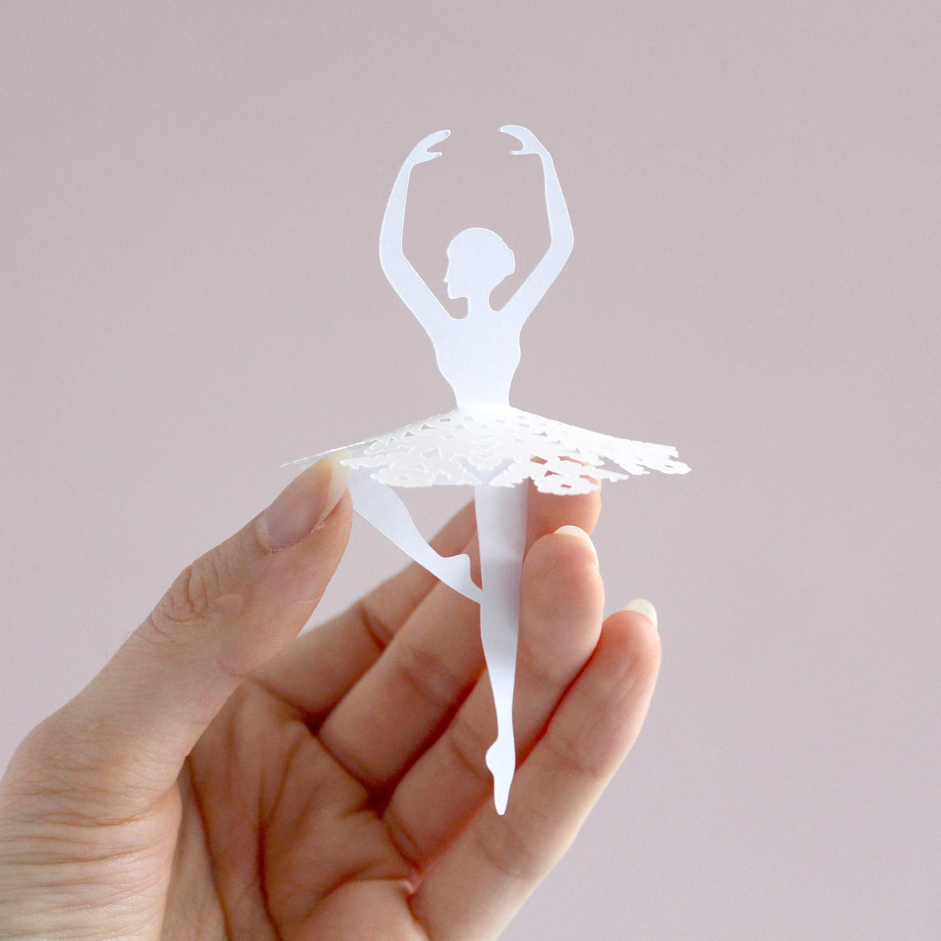 Papercut Ballerina Silhouette