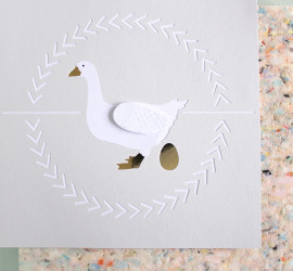 12 days of christmas geese a laying illustration